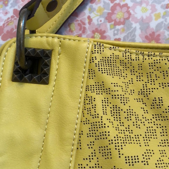 Jessica Simpson Bags Jessica Simpson Yellow Purse With Leopard